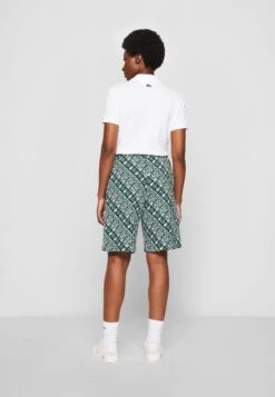 Lacoste X Netflix - Shorts - Green/White -Damesmode 1a92daf95b164452bbf24016655d7432
