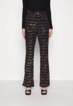 Sequin Trouser - Broek - Black