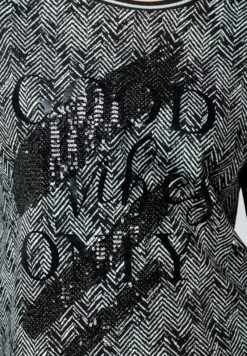 Longsleeve - Schwarz Off White -Damesmode 2ef9df2d83d0432b87665357acb95c6b