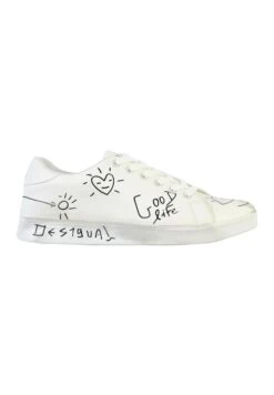 À Lacets Desigual Cosmic Alexis - Sneakers Laag - Blanc -Damesmode 4877ebf2fea747ac82d2510e7bbb9d30