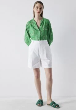 Ipekyol Embroidered - Blouse - Green -Damesmode 4952e03dc1104d538b29ad1b7e1123b1