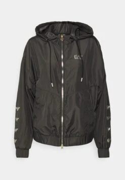 EA7 Emporio Armani Blouson Jacket - Trainingsvest - Black/Gold-Colored -Damesmode 59e280b460374e098d06bc2a06708767