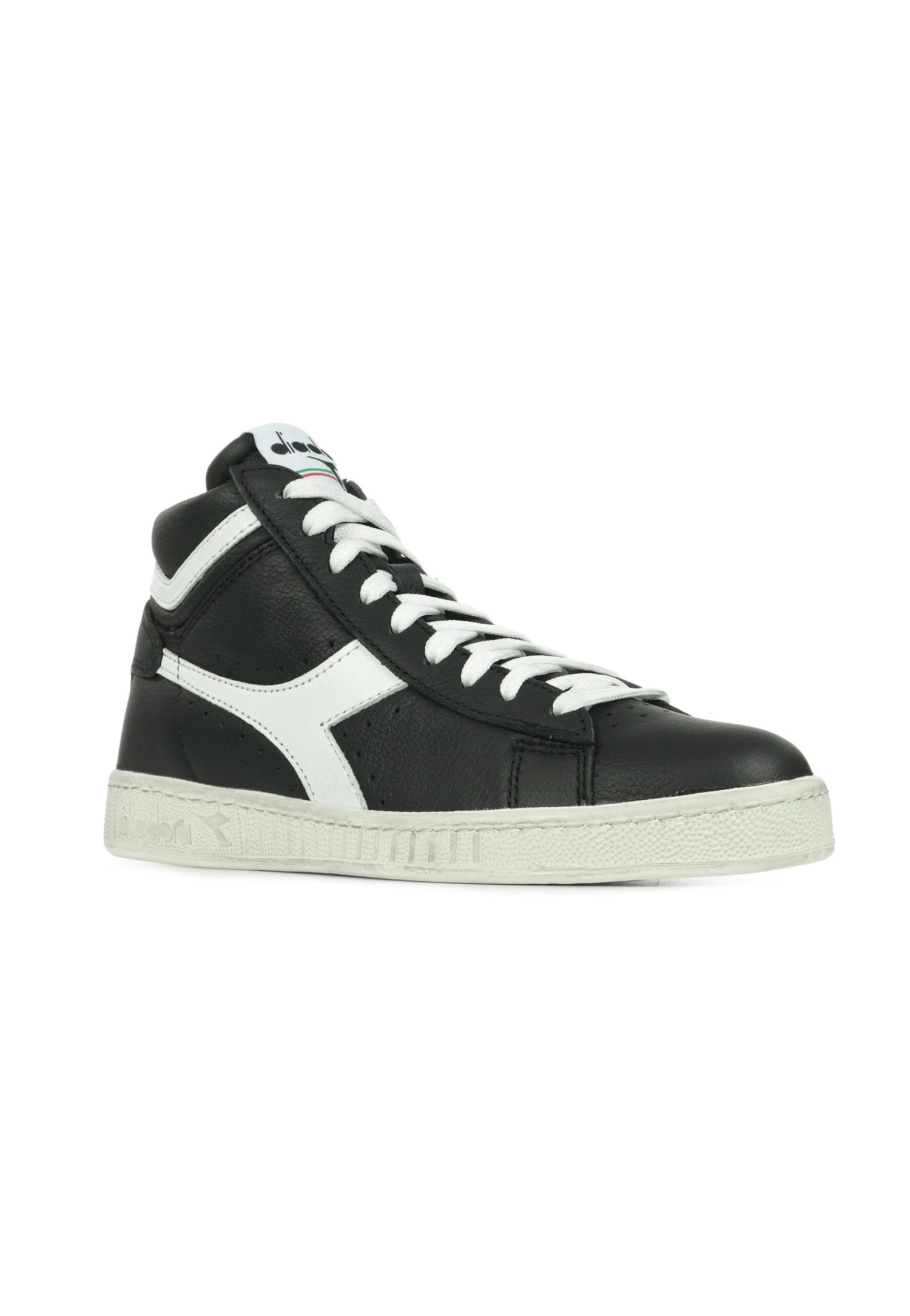 Diadora Game L Waxed - Sneakers Hoog - Black/White 2 Diadora Game L Waxed - Sneakers Hoog - Black/White - Afbeelding 2
