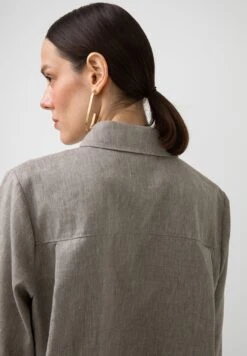 Oxford - Overhemdblouse - Beige -Damesmode 6778875a7bfe421480f89bb1ca814a17