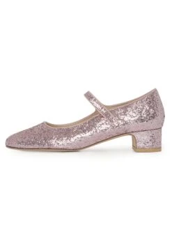 Dora - Bruidsschoenen - Pink Glitter -Damesmode 70004ded31b64ff4a955893d45e61d1e