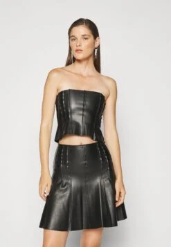 Norma Kamali Grace - Top - Black -Damesmode 742130d88a3641c688dc03cc262f87e0