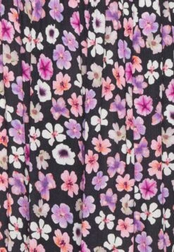 Kaffe Tara Amber Skirt - A-Lijn Rok - Black/Purple -Damesmode 92c52456495d466d856c0cfcadefeff1