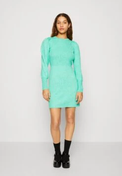 B.young Nonina Dot Dress - Gebreide Jurk - Ming Green Melange