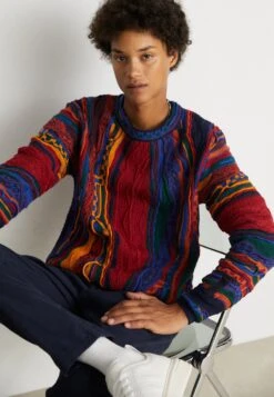 CARLO COLUCCI Unisex - Trui - Navy/Red