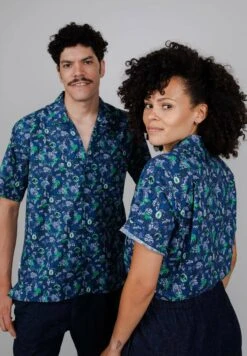 Brava Fabrics Aloha Jurassic Park Isla Nublar - Overhemd - Blue