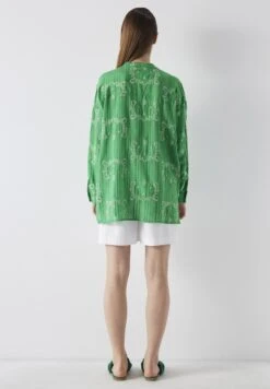Ipekyol Embroidered - Blouse - Green -Damesmode c91c83fb383d4dddb1c341c8d4b2d3bb