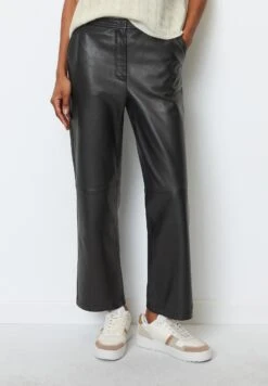 Marc O'Polo Soft Lamb - Leren Broek - Black