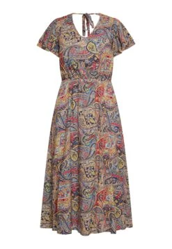 Usha Mit Paisley - Jurk - Marine Mehrfarbig -Damesmode d1ded0321ff0452fb92bc105e005079d