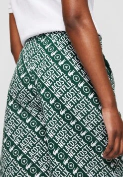 Lacoste X Netflix - Shorts - Green/White -Damesmode e0e9a910c1ca45ad876b8c99e4d0771a