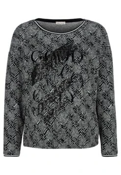 Longsleeve - Schwarz Off White -Damesmode e128995bc2394789952cea7e70f078e9