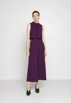 DKNY High Neck Popover- Jumpsuit - Wine