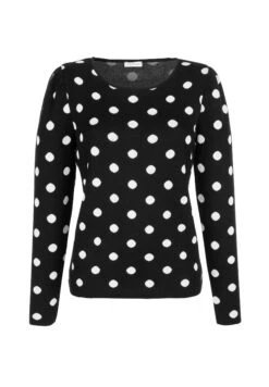 Trui - Schwarz/Weiß -Damesmode f7032a3e21f54bd0b7e8b09c99374ac8